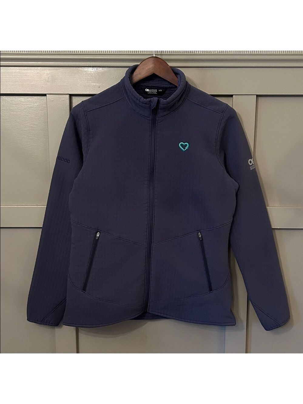 Outdoor Research Grid Soft Shell Jacket Naval Blue Womens Size Medium